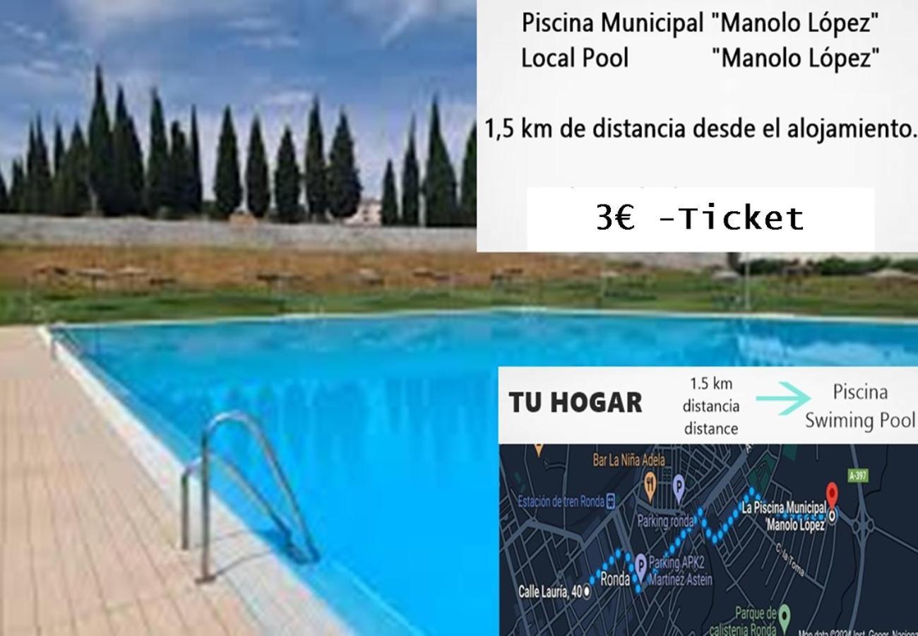 Tu Hogar Desayuno, Parking Y Piscina Incluidos Apartment Ronda Ngoại thất bức ảnh